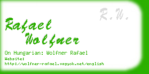 rafael wolfner business card